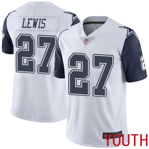 Youth Dallas Cowboys Limited White Jourdan Lewis 27 Rush Vapor Untouchable NFL Jersey